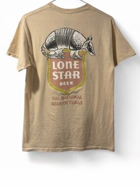NWT Men’s Lone Star Beer Armadillo Graphic T-Shirt Size Medium